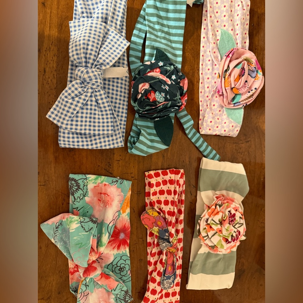 Set of 6 Matilda Jane Girls Colorful Patterned Headbands